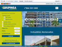 Tablet Screenshot of grupinsa.es